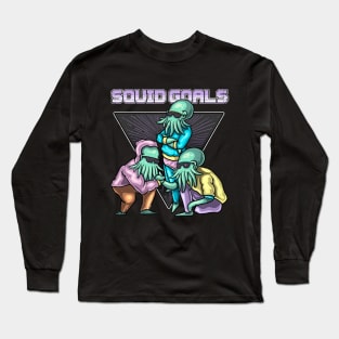 Squid Goals - Cthulhu Squad Goals Long Sleeve T-Shirt